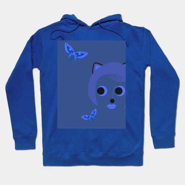 BlueCat Hoodie by Doodle.Bug.Tees